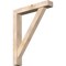 Ekena Millwork Traditional Block Smooth Bracket w/ Offset Brace, Douglas Fir, 5 1/2"W x 32"D x 40"H BKT0604X32X40TRA05SDF - alternate 1